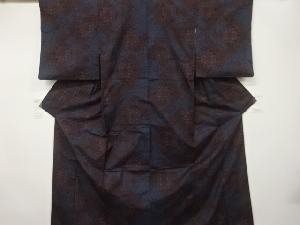 花唐草模様織出し本場泥大島紬着物（5マルキ）